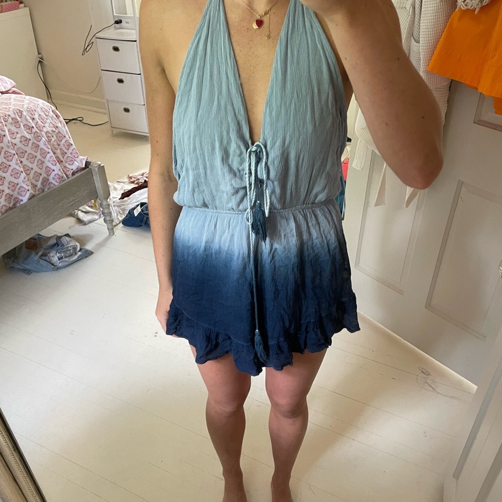 cute backless romper